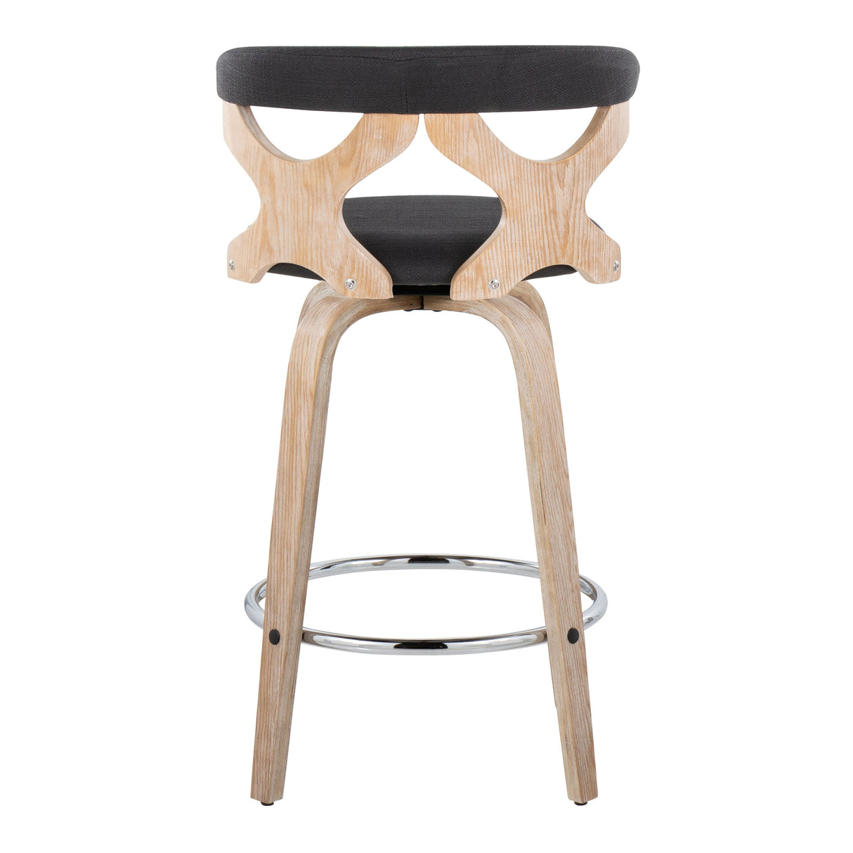 Carson Carrington Viby Fixed-Height Counter Stool with Bent Wood Legs & Round Footrest (Set of 2)