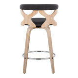 Carson Carrington Viby Fixed-Height Counter Stool with Bent Wood Legs & Round Footrest (Set of 2)