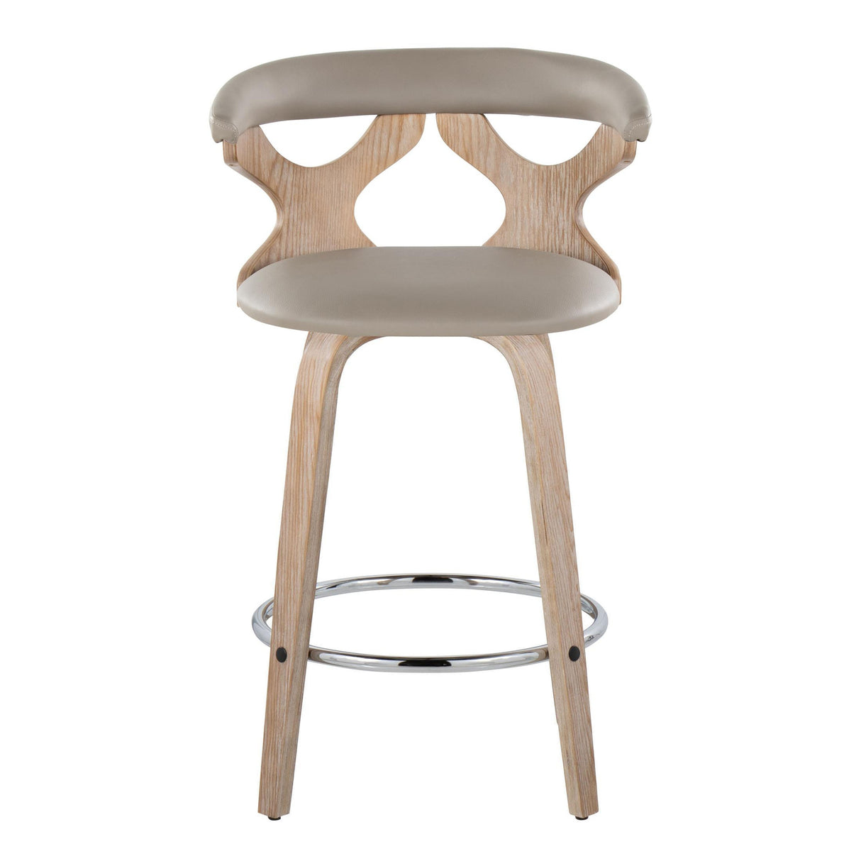 Carson Carrington Viby Fixed-Height Counter Stool with Bent Wood Legs & Round Footrest (Set of 2)