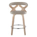 Carson Carrington Viby Fixed-Height Counter Stool with Bent Wood Legs & Round Footrest (Set of 2)