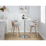 Carson Carrington Viby Fixed-Height Counter Stool with Bent Wood Legs & Round Footrest (Set of 2)