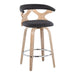 Carson Carrington Viby Fixed-Height Counter Stool with Bent Wood Legs & Round Footrest (Set of 2)