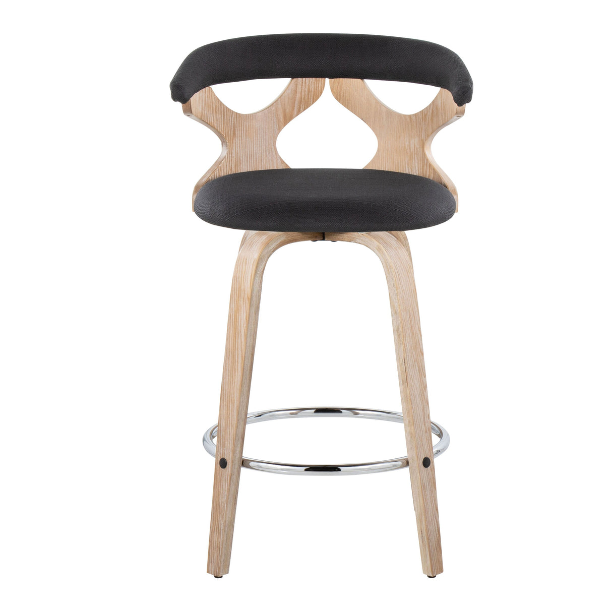 Carson Carrington Viby Fixed-Height Counter Stool with Bent Wood Legs & Round Footrest (Set of 2)