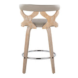 Carson Carrington Viby Fixed-Height Counter Stool with Bent Wood Legs & Round Footrest (Set of 2)