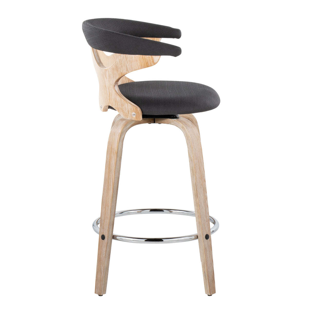Carson Carrington Viby Fixed-Height Counter Stool with Bent Wood Legs & Round Footrest (Set of 2)