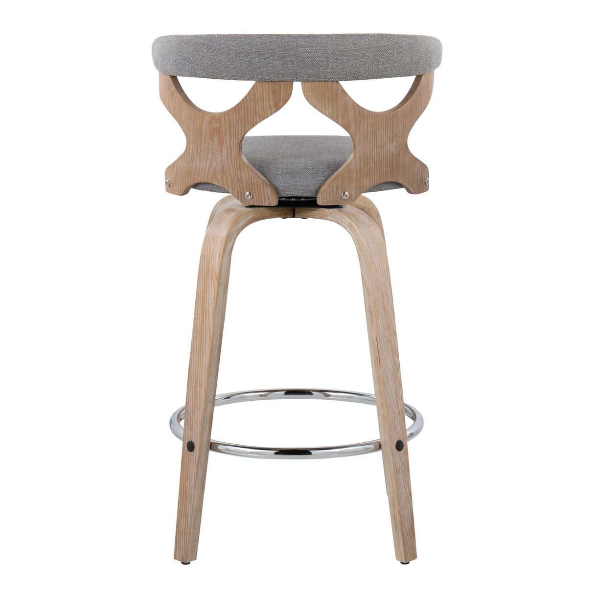 Carson Carrington Viby Fixed-Height Counter Stool with Bent Wood Legs & Round Footrest (Set of 2)