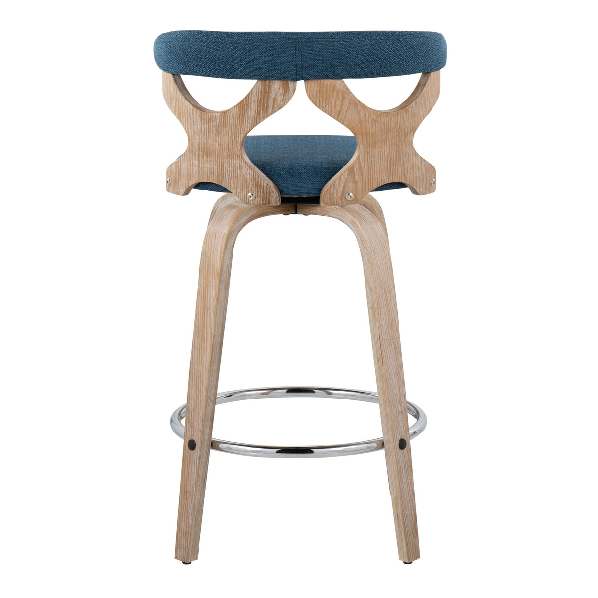 Carson Carrington Viby Fixed-Height Counter Stool with Bent Wood Legs & Round Footrest (Set of 2)