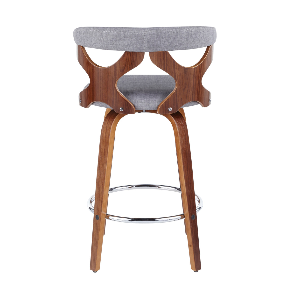 Carson Carrington Viby Fixed-Height Counter Stool with Bent Wood Legs & Round Footrest (Set of 2)