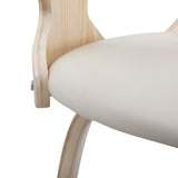 Carson Carrington Viby Fixed-Height Counter Stool with Bent Wood Legs & Round Footrest (Set of 2)