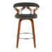 Carson Carrington Viby Fixed-Height Counter Stool with Bent Wood Legs & Round Footrest (Set of 2)