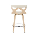 Carson Carrington Viby Fixed-Height Counter Stool with Bent Wood Legs & Round Footrest (Set of 2)