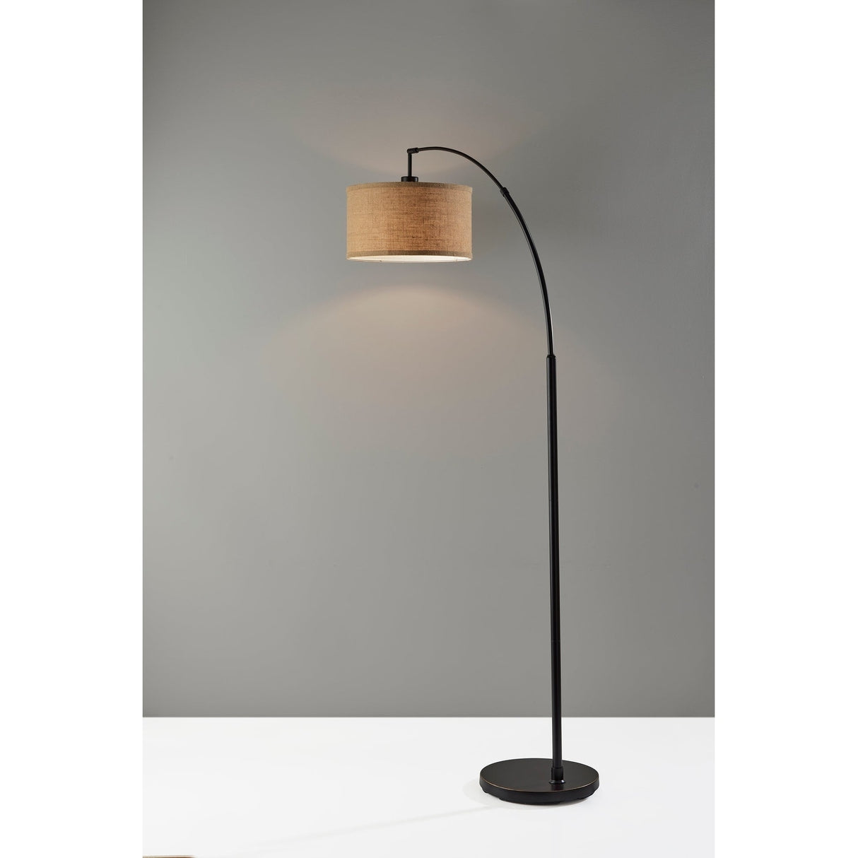 Carson Carrington Ylserod Antique Bronze Arc Floor Lamp