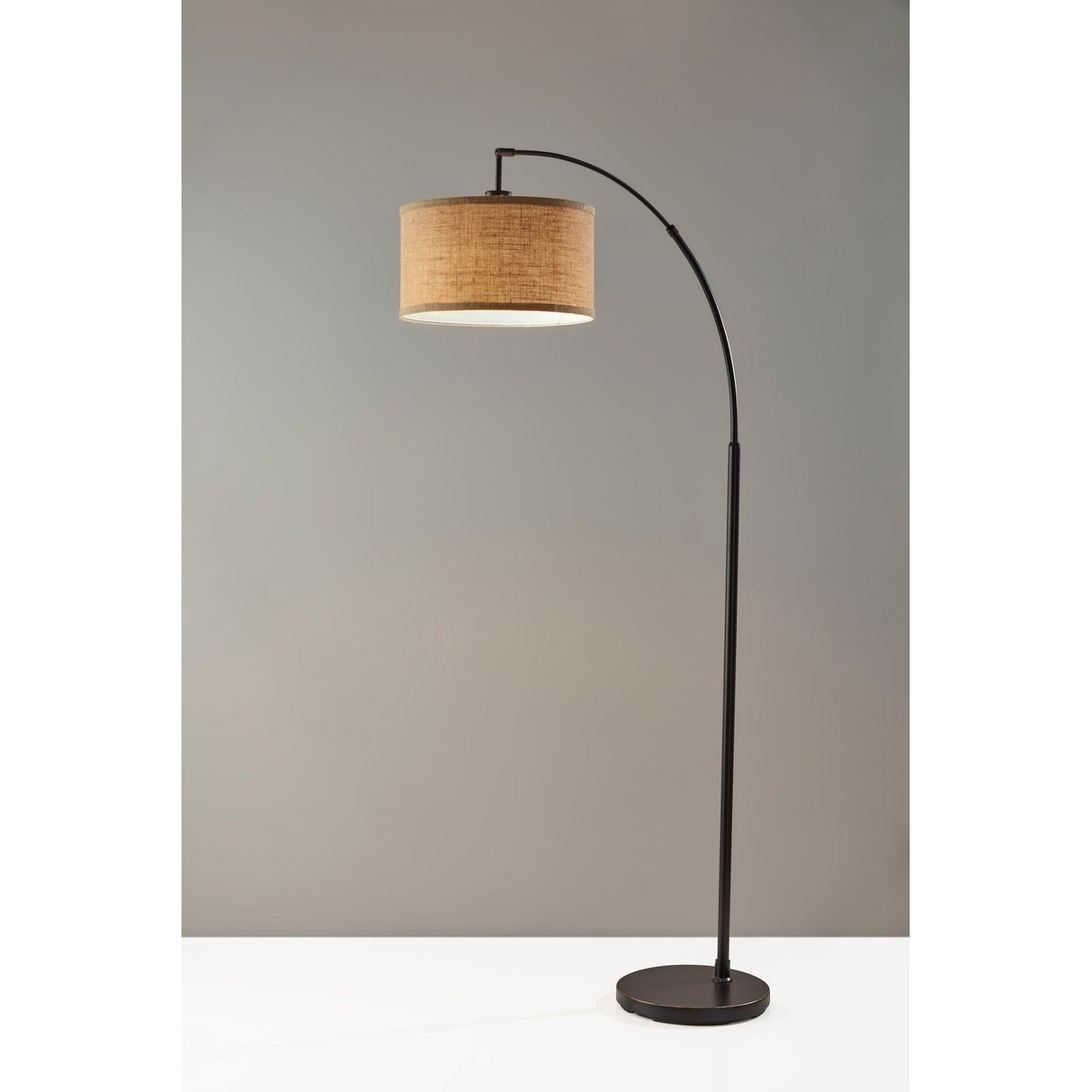 Carson Carrington Ylserod Antique Bronze Arc Floor Lamp