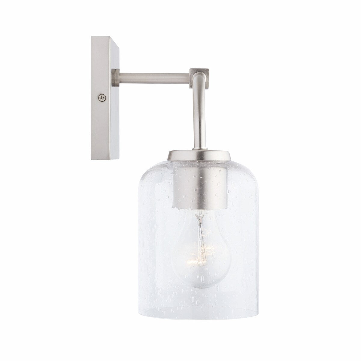 Carter 2-light Bath/ Vanity Fixture w/ Clear Seeded Glass
