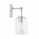 Carter 2-light Bath/ Vanity Fixture w/ Clear Seeded Glass