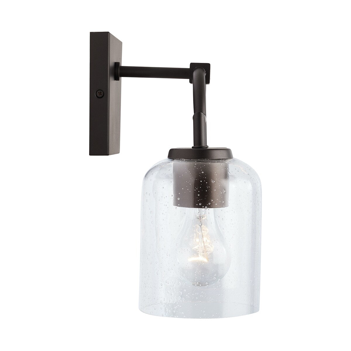 Carter 2-light Bath/ Vanity Fixture w/ Clear Seeded Glass