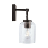 Carter 2-light Bath/ Vanity Fixture w/ Clear Seeded Glass