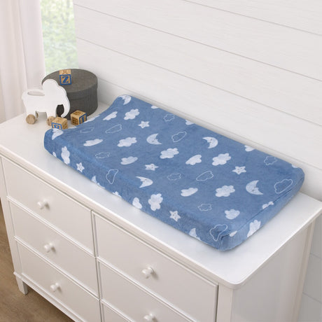 Carter's Blue Elephant blue, Changing Pad Cover