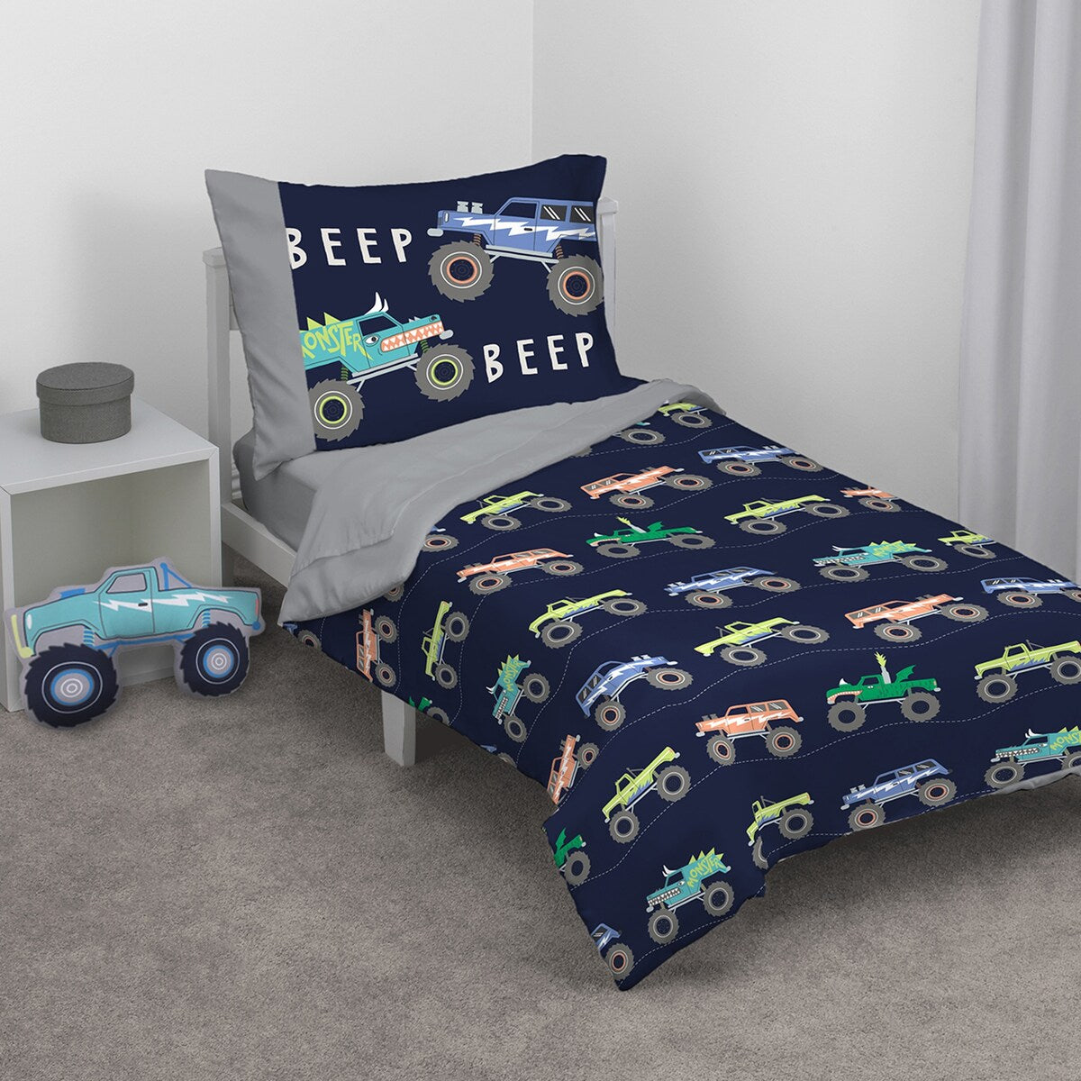 Carter's Monster Truck Shaped Toddler Pillow