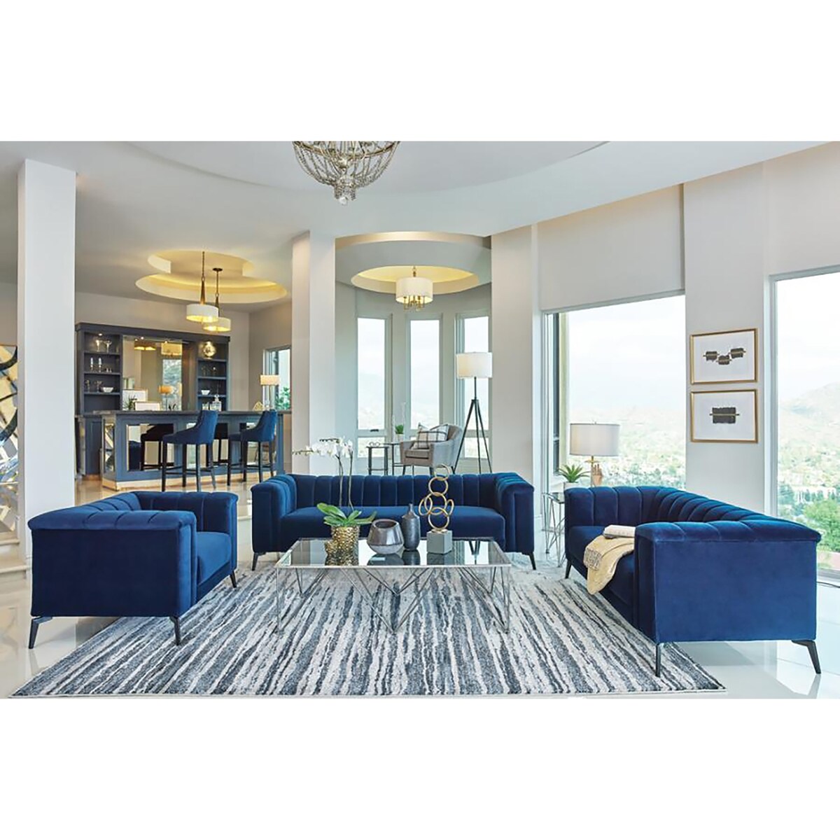 Carvalho Tuxedo Arm Sofa