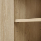 Carved 4 Door Sideboard with LED,Buffet Cabinet Storage Cabinet Modern Coffee Bar Cabinet With Adjustable Shelf