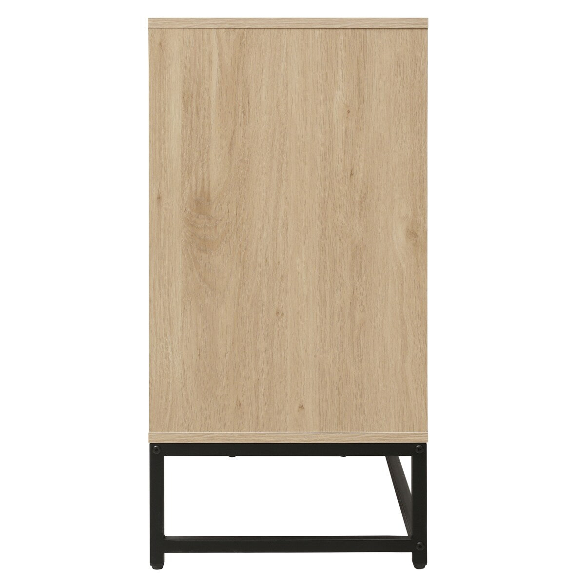 Carved 4 Door Sideboard with LED,Buffet Cabinet Storage Cabinet Modern Coffee Bar Cabinet With Adjustable Shelf