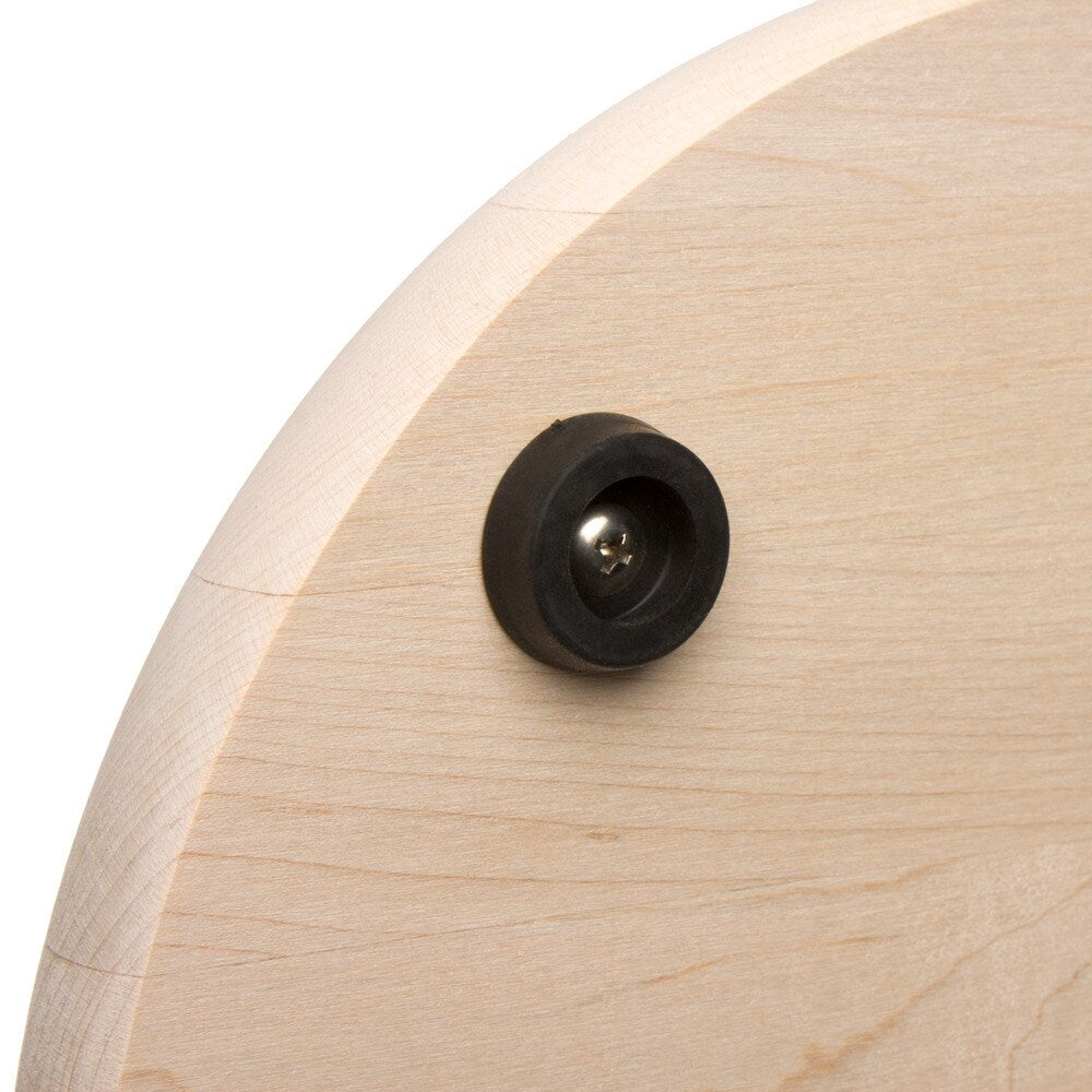 Carved Initial 10 1/2-inch Round Maple Cutting Board - 10.5