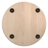 Carved Initial 10 1/2-inch Round Maple Cutting Board - 10.5