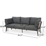 Carvel Mid-century Modern 3-seater Sofa by Christopher Knight Home