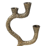 Collins 19" Tall Candle Holder, Brass