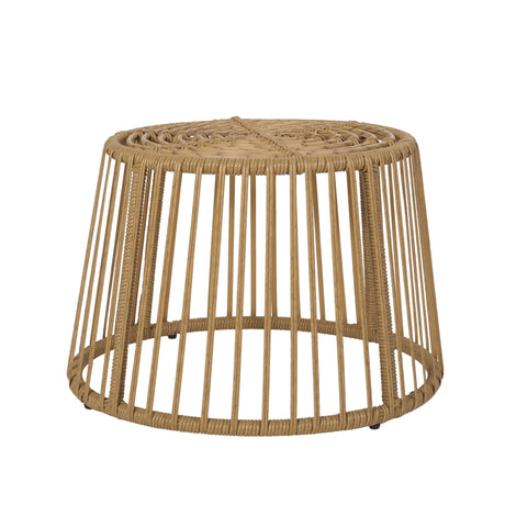 Caryl Outdoor Wicker Side Table by Christopher Knight Home