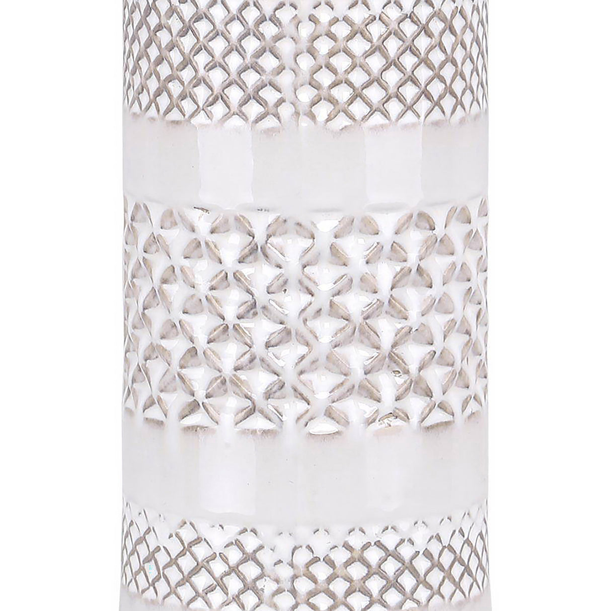 Casa 21" Ceramic Table Lamp w/ Cylindrical Base & Linen Shade (Set of 2)