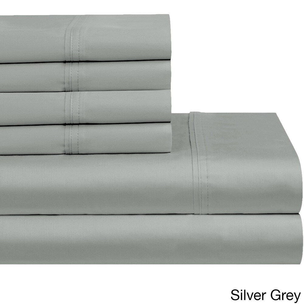 Casa Fiori-1000 Thread Count Egyptian Cotton Blend 6-piece Sheet Set