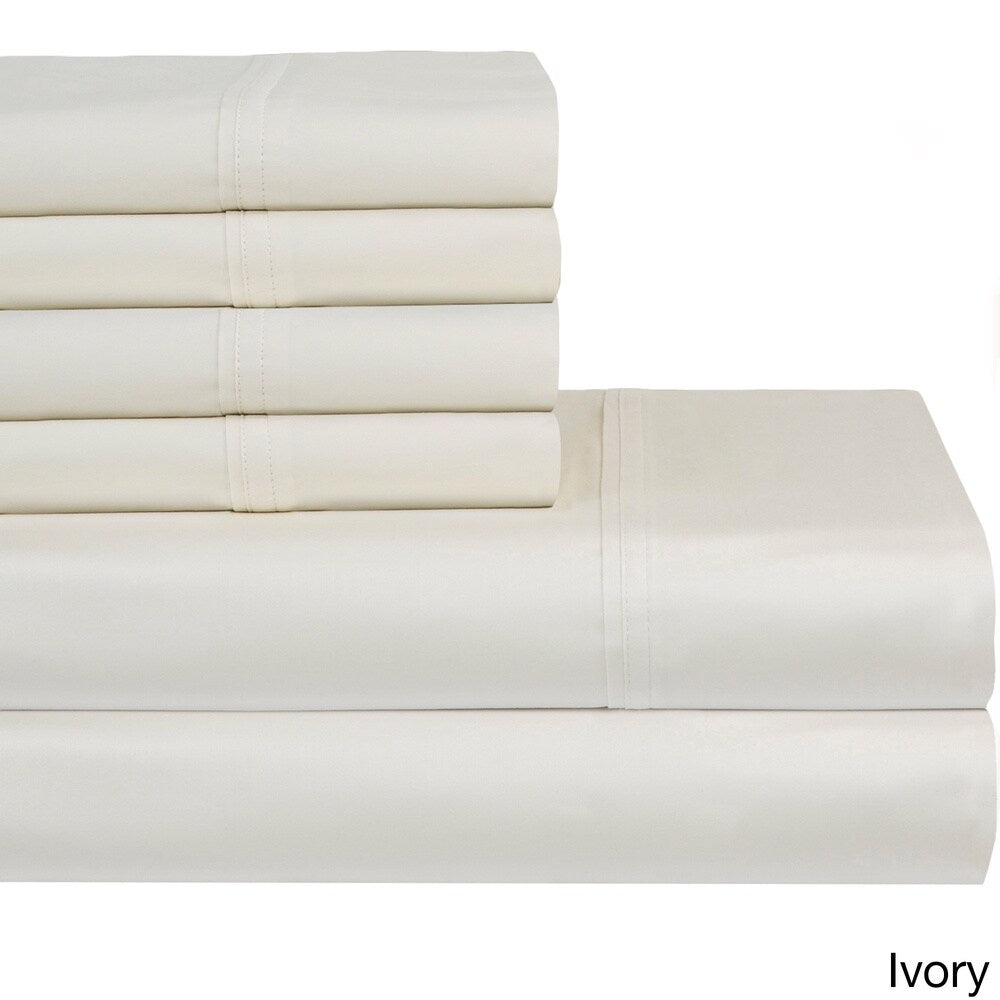 Casa Fiori-1000 Thread Count Egyptian Cotton Blend 6-piece Sheet Set