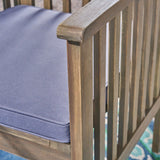 Casa Outdoor 4-Seater 36" Square Acacia Dining Set with X-Legs by Christopher Knight Home