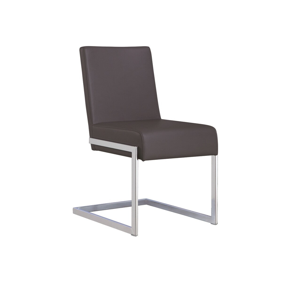 Casabianca Home Fontana Set of 2 Dining Chair in White PU Leather