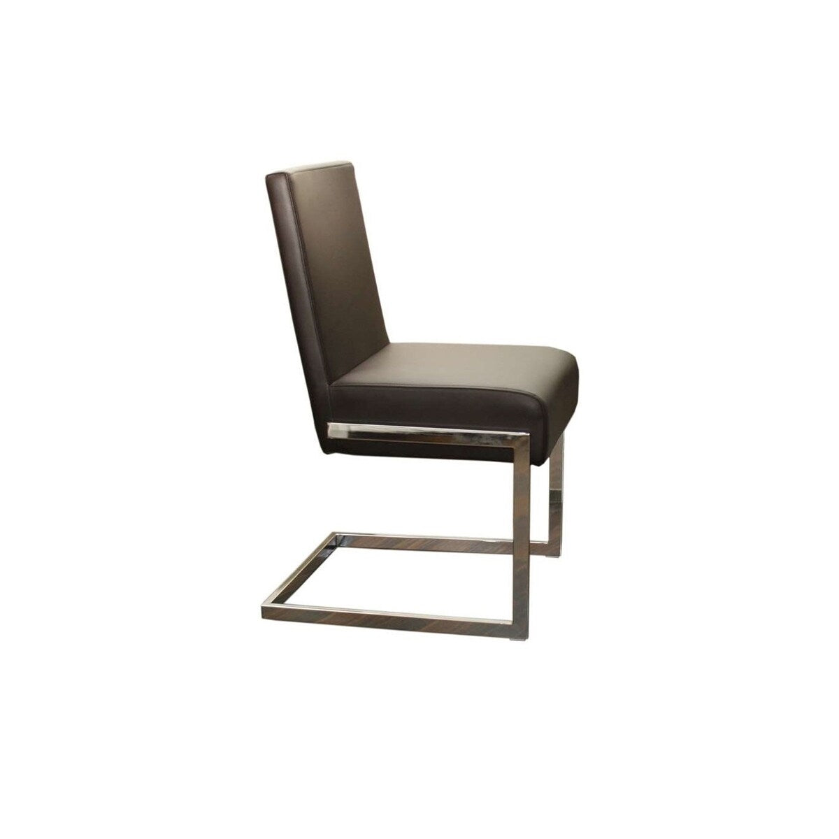 Casabianca Home Fontana Set of 2 Dining Chair in White PU Leather