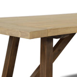Cascais 72" Rectangular Table with Farmhouse Base