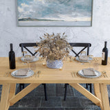Cascais 72" Rectangular Table with Farmhouse Base