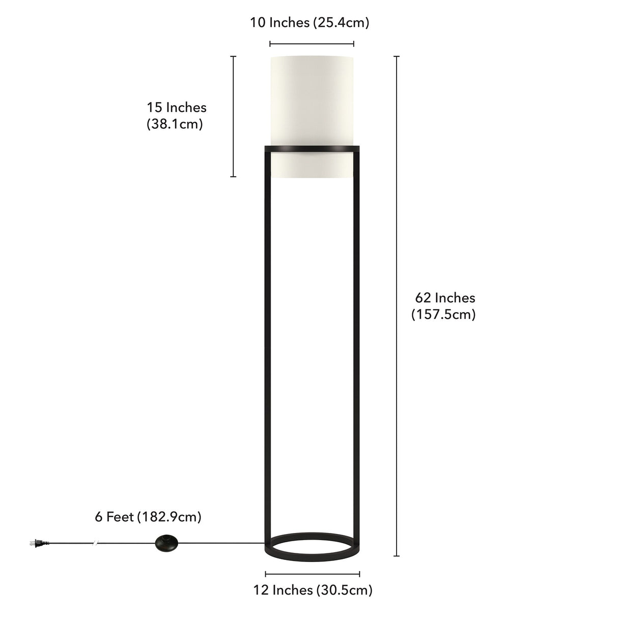 Carson Carrington Safsbyn Blackened Bronze Floor Lamp