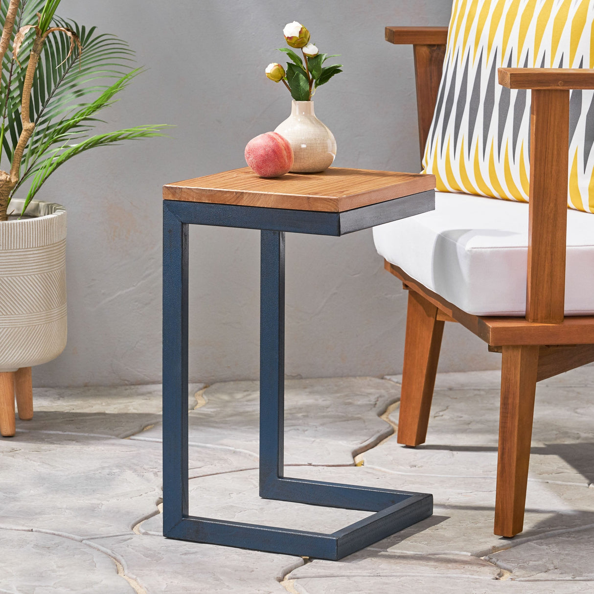 Christopher Knight Home Caspian C-shaped Indoor Wood Side Table