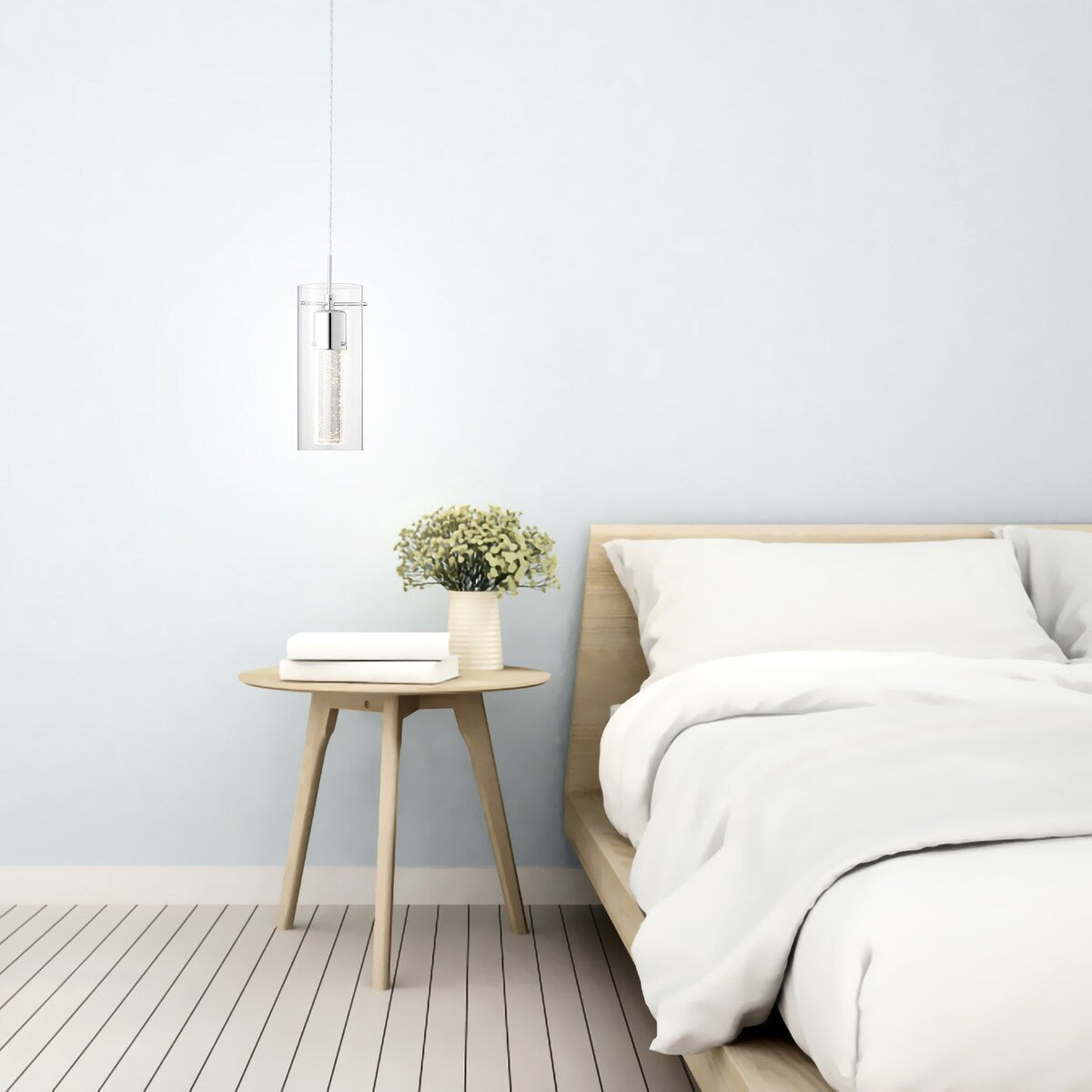 Cassandra PCDT Droplet Infused Glass LED Pendant Light