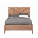 Casserly White Washed Natural 3-piece Panel Bedroom Set with Chest