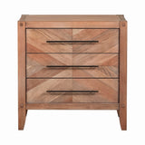 Casserly White Washed Natural 3-piece Panel Bedroom Set with Chest