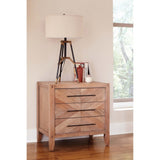 Casserly White Washed Natural 3-piece Panel Bedroom Set with Chest