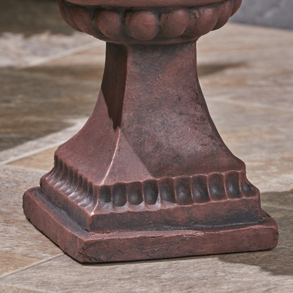 Cassia Roman Botanical Lightweight Concrete Chalice Garden Urn Planter by Christopher Knight Home