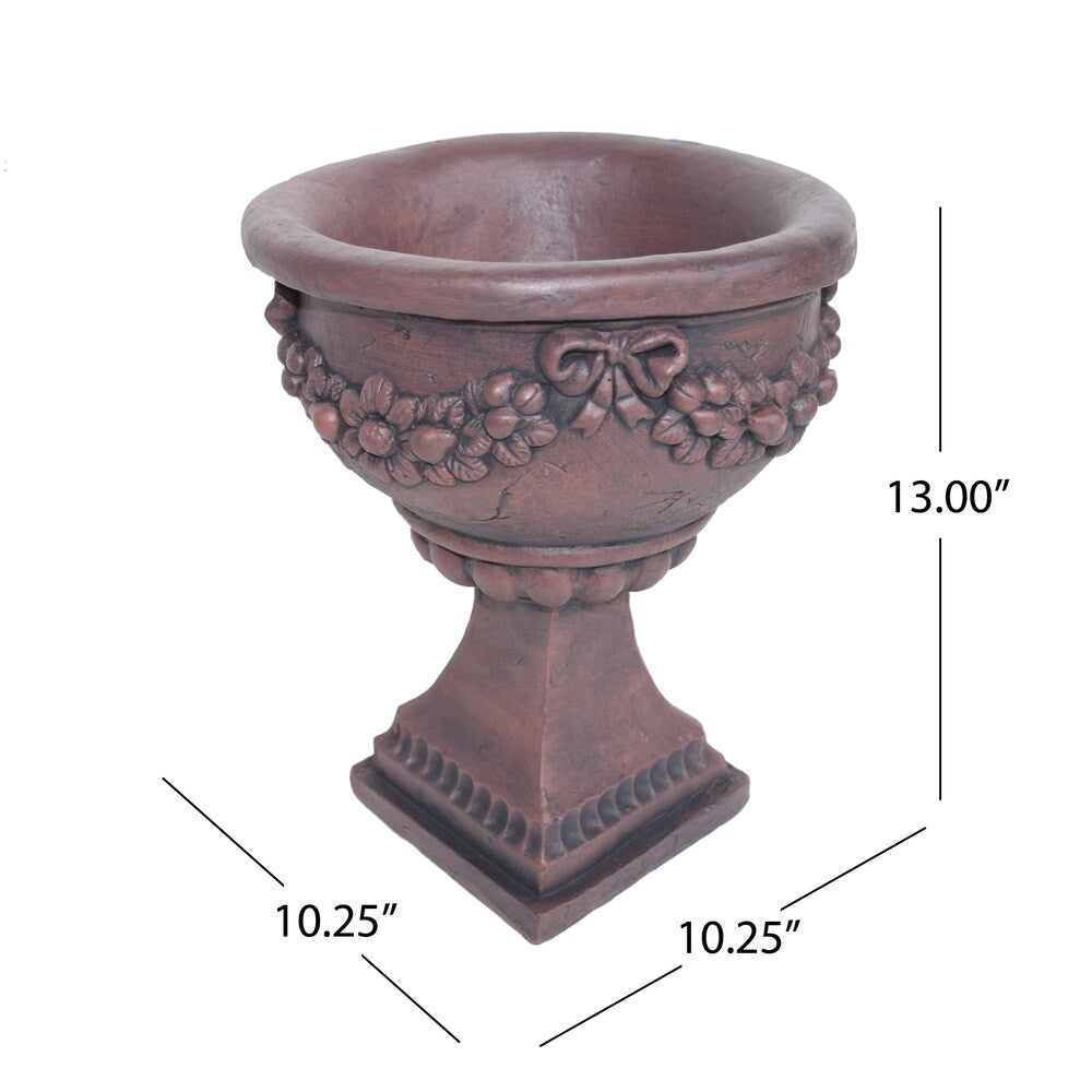 Cassia Roman Botanical Lightweight Concrete Chalice Garden Urn Planter by Christopher Knight Home