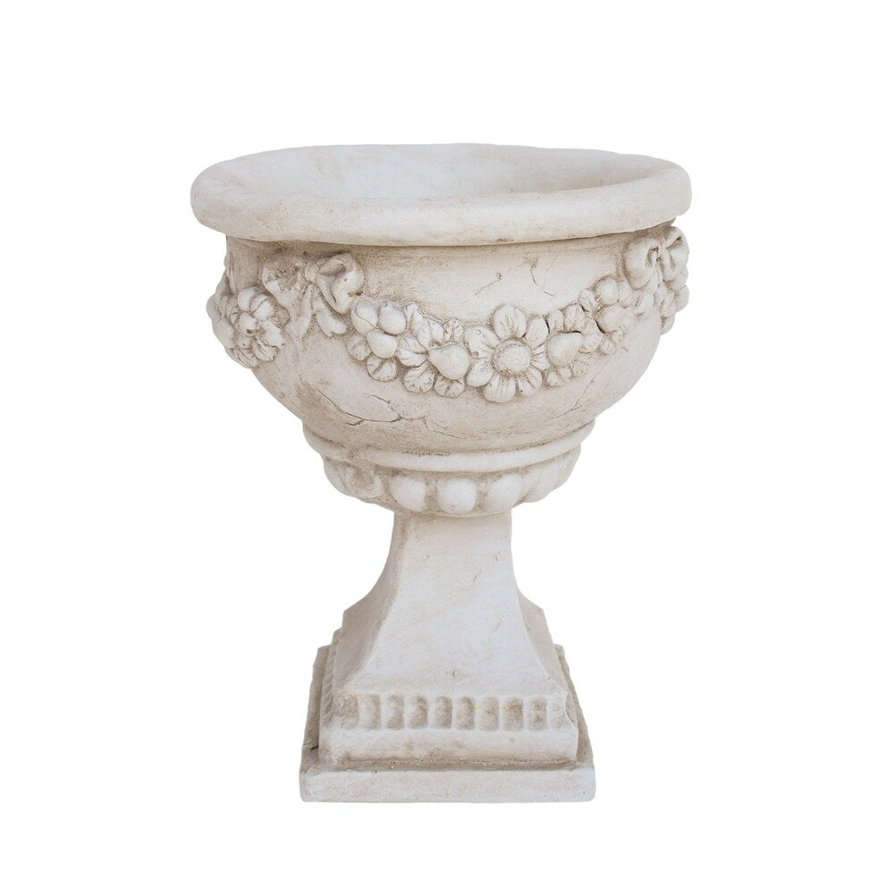 Cassia Roman Botanical Lightweight Concrete Chalice Garden Urn Planter by Christopher Knight Home