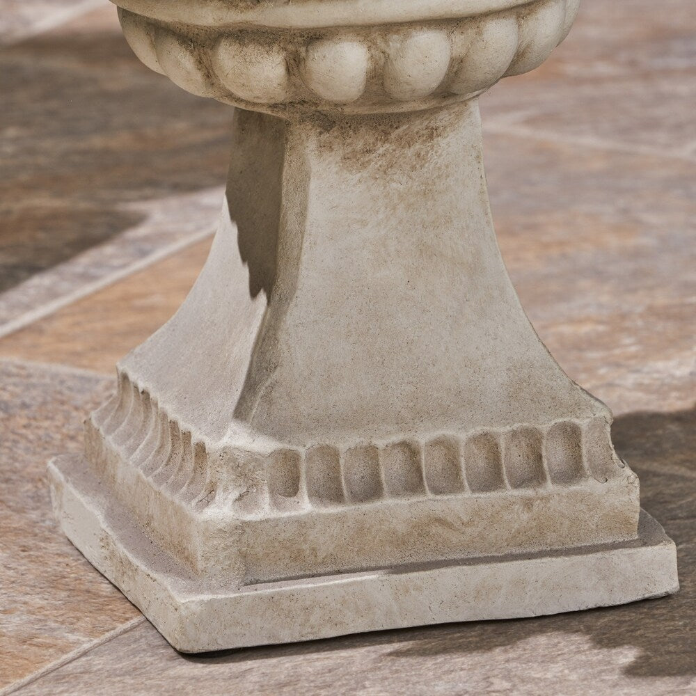 Cassia Roman Botanical Lightweight Concrete Chalice Garden Urn Planter by Christopher Knight Home