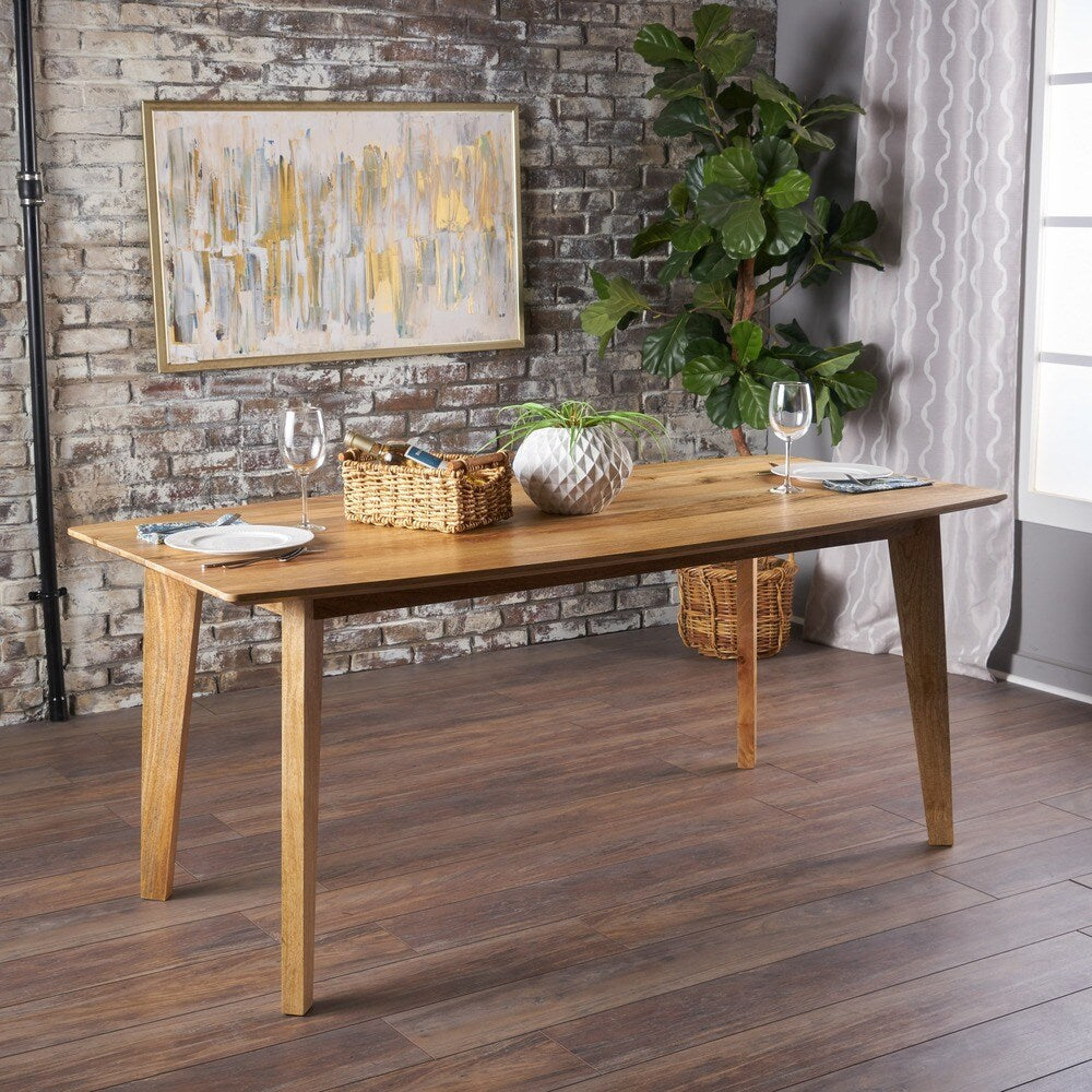 Cassian Rectangle Wood Dining Table by Christopher Knight Home